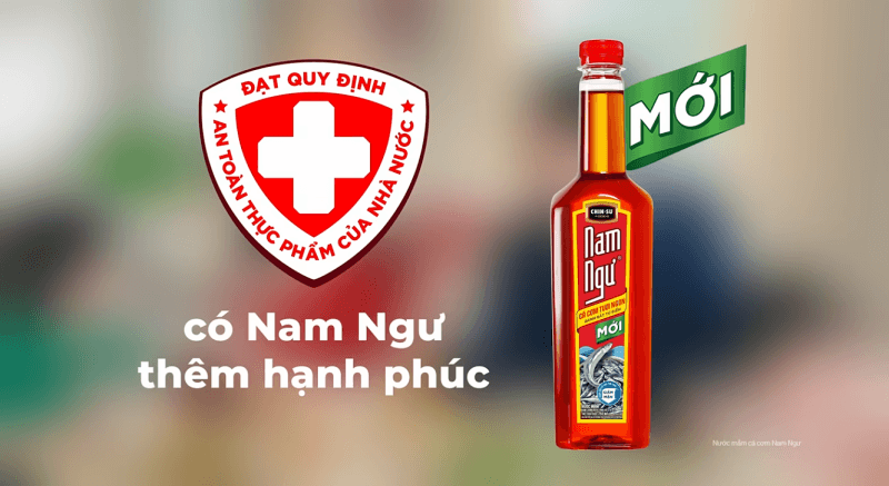 Nước mắm Nam Ngư 500ml đạt quy định an toàn thực phẩm của Nhà nước.